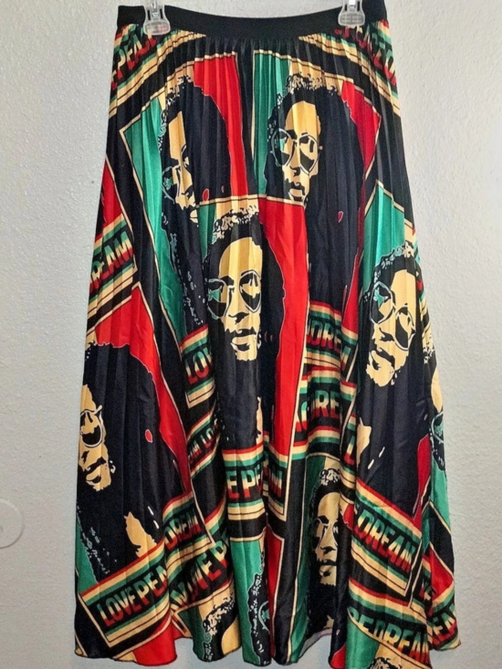 Vibrant Bob Marley Maxi Skirt